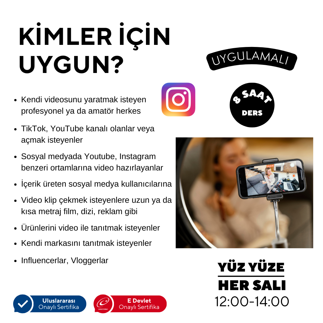 Mobilden Video Çekme ve Kurgulama - Yüz Yüze
