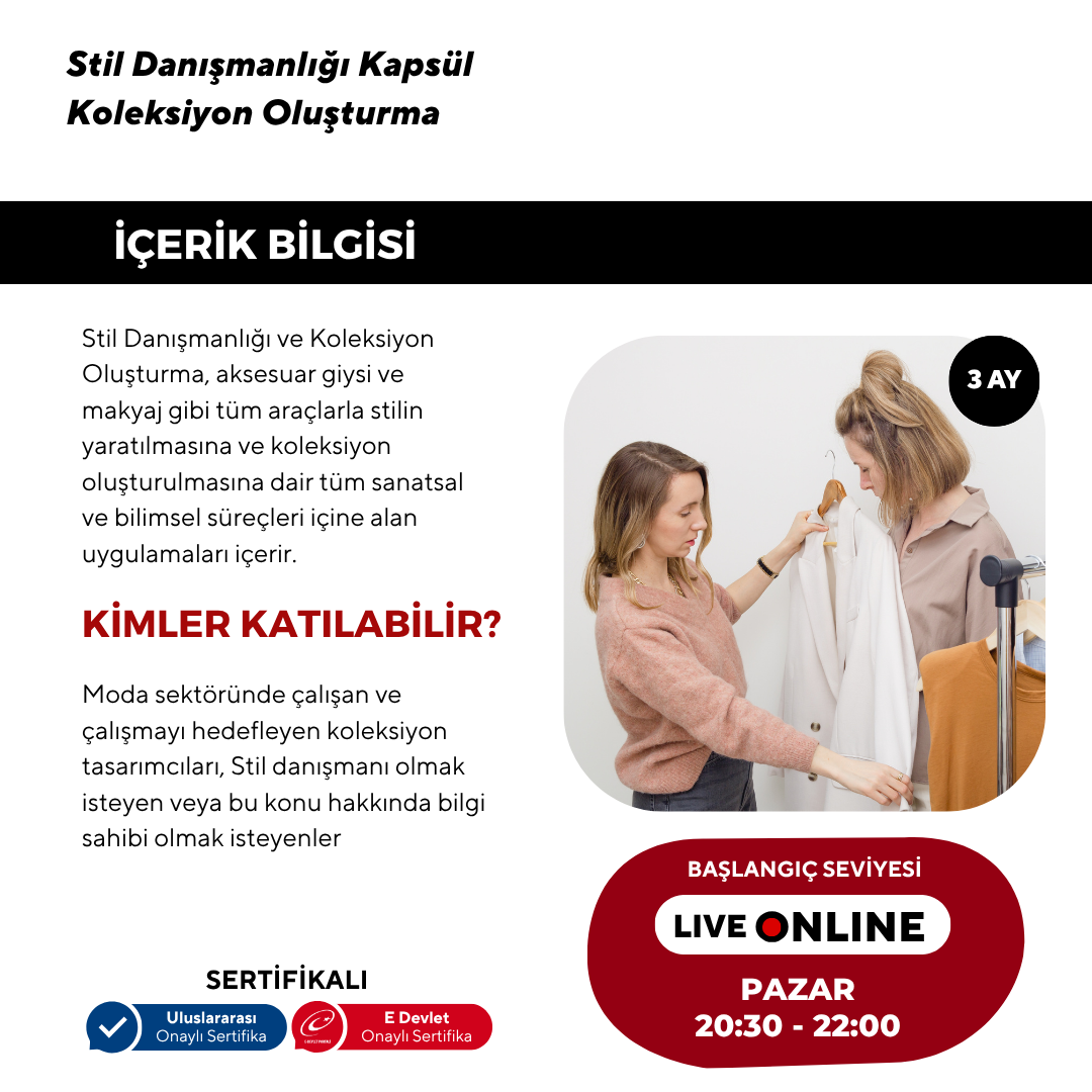 Stil Danışmanlığı ve Koleksiyon Oluşturma  (Masterclass Programı)