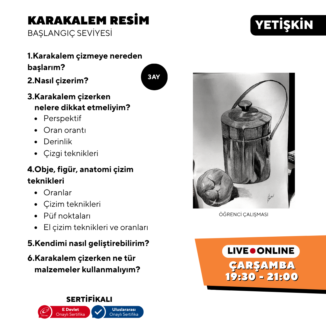Karakalem Resim (Yetişkin)