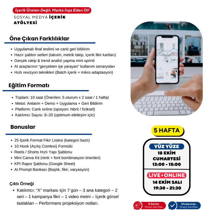 Sosyal Medya İçerik Atölyesi