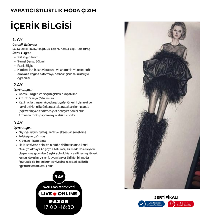 Yaratıcı Stilistlik ve Moda (Yetişkin)