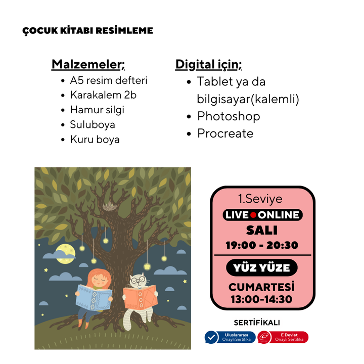 Çocuk Kitabı Resimleme Atölyesi (+16 Yaş ve Yetişkin)