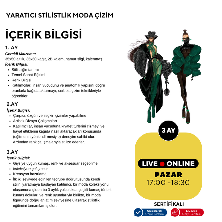 Yaratıcı Stilistlik ve Moda (Yetişkin)