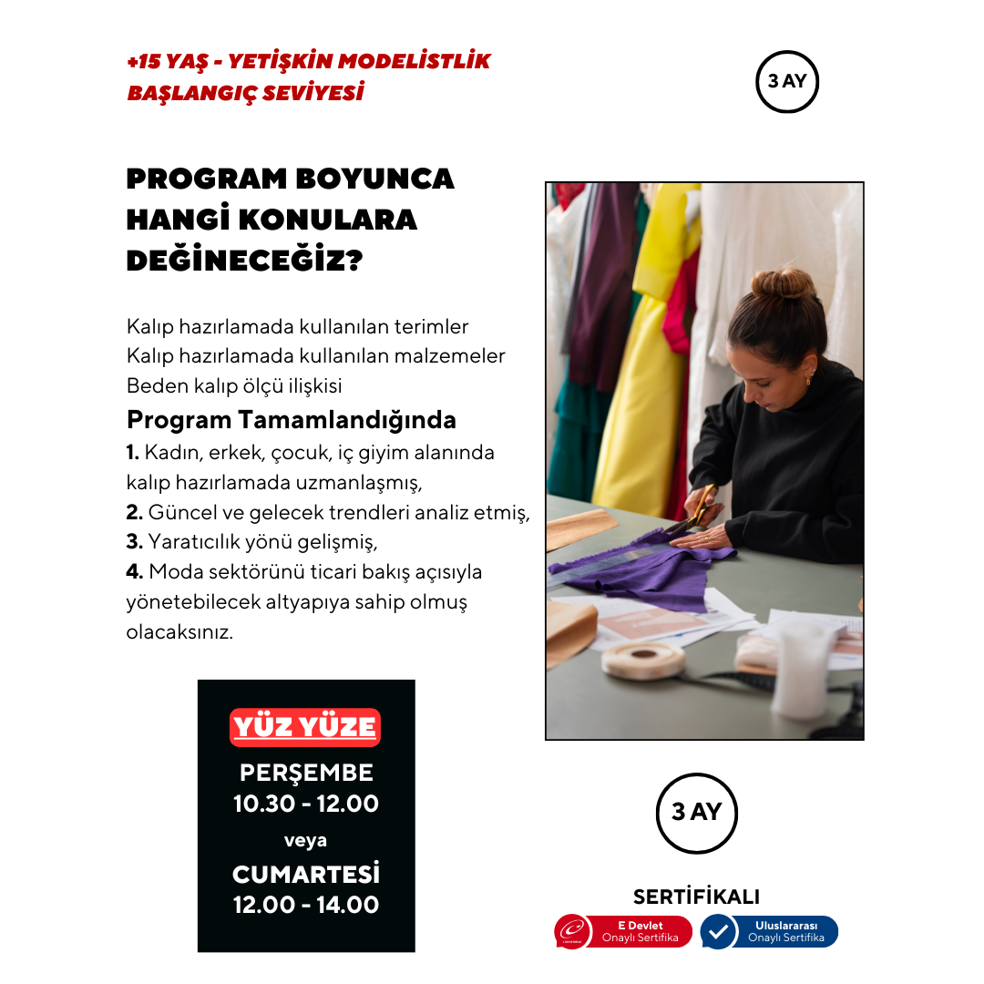 Modeling (Beginner Level) - Face to Face