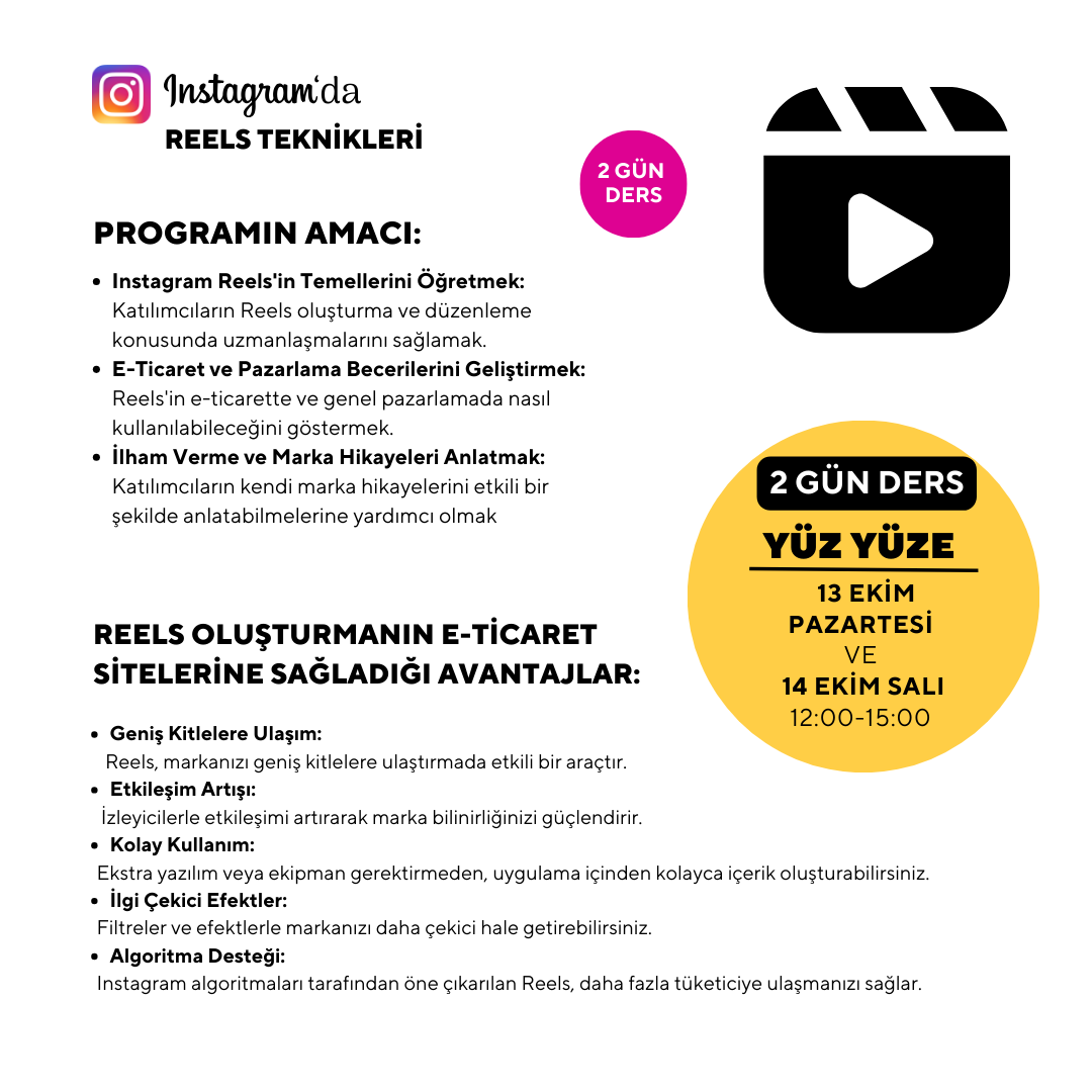 Instagram Reels Teknikleri - Yüz Yüze
