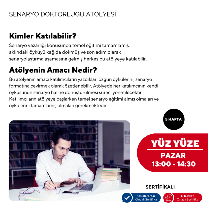 Senaryo Doktorluğu Atölyesi - Yüz yüze
