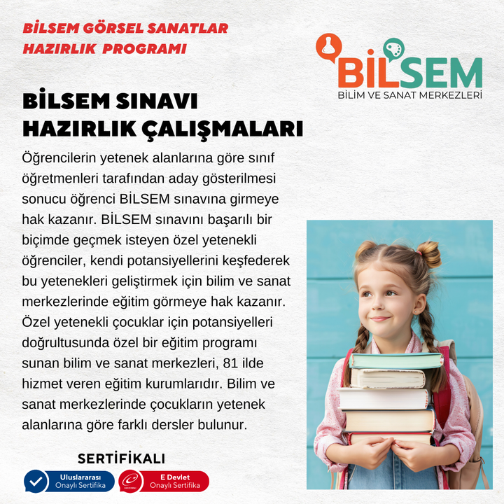 BİLSEM Görsel Sanatlar Hazırlık Programı - Yüz yüze