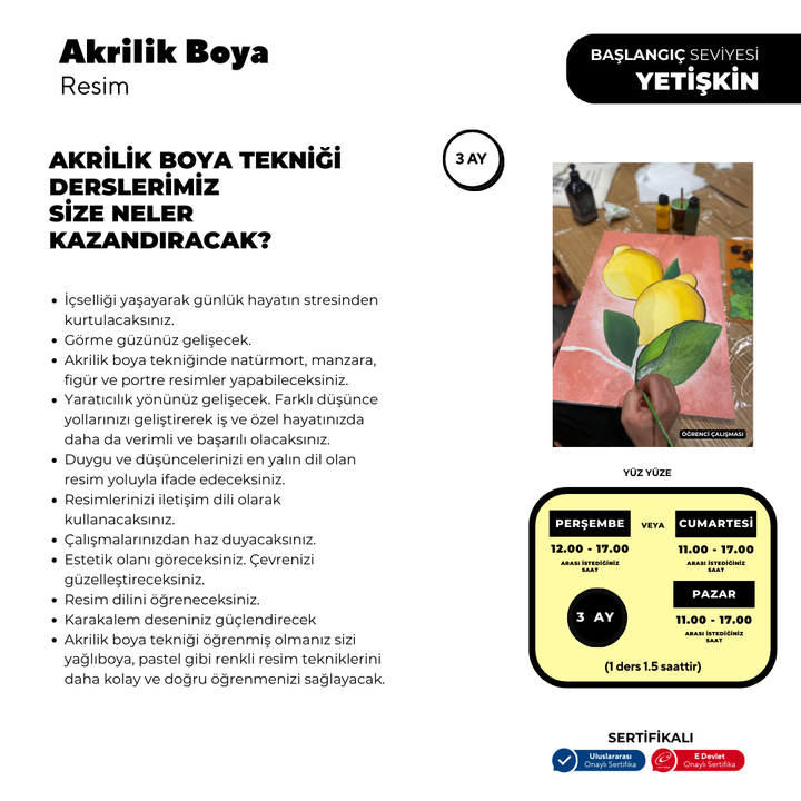 Acrylic Oil Painting - Face to Face