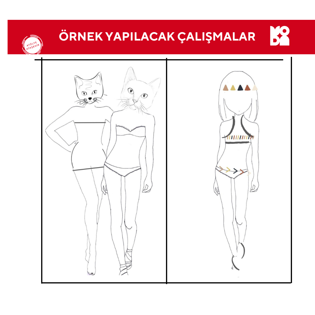 8-11 Years Fashion Design Drawing (Face to Face)