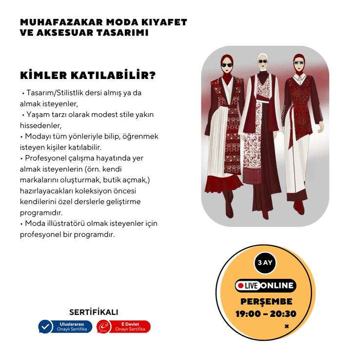 Muhafazakar Moda Kıyafet ve Aksesuar Tasarımı