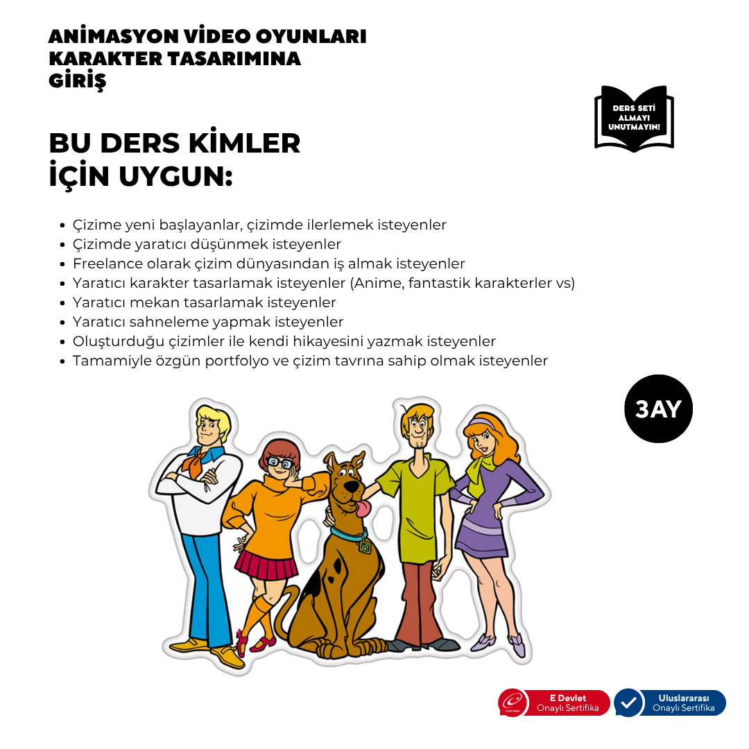 Introduction to Animation Character Design (+15 years old) - Face to Face