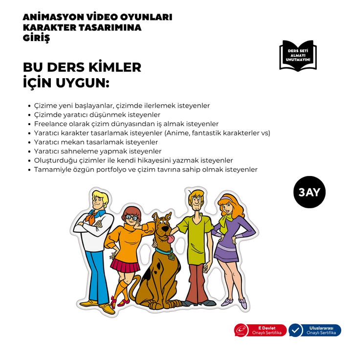 Introduction to Animation Character Design (+15 years old) - Face to Face