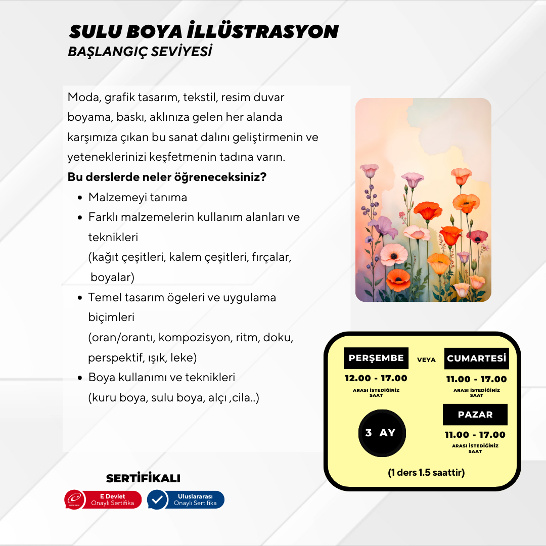 Aquarell-Illustration - Von Angesicht zu Angesicht