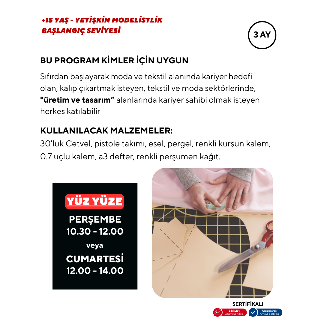 Modeling (Beginner Level) - Face to Face