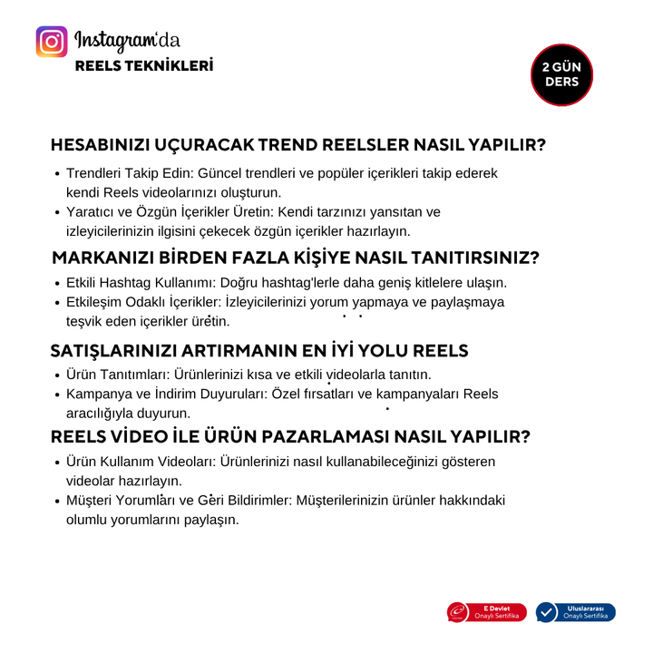 Reels Techniques on Instagram - Online
