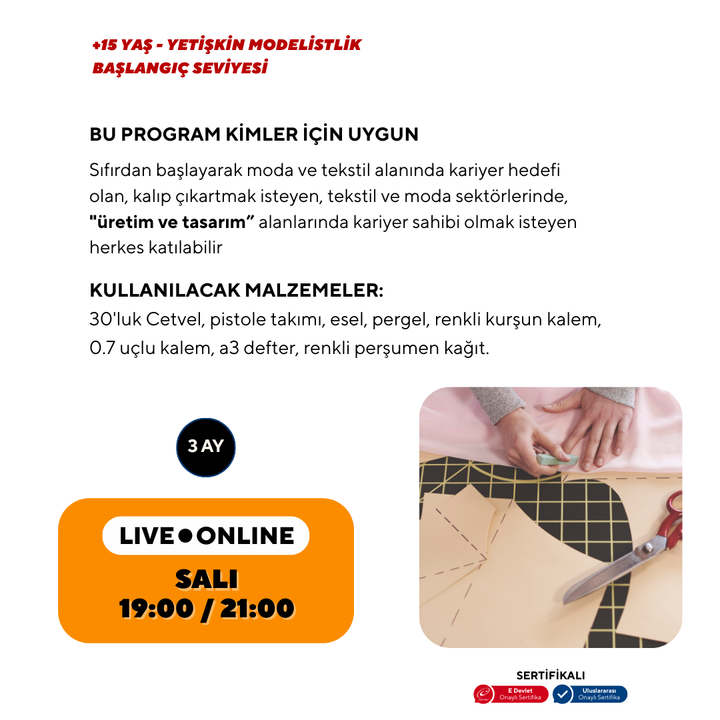 Modellazione (15+ anni e adulti) - Livello principiante