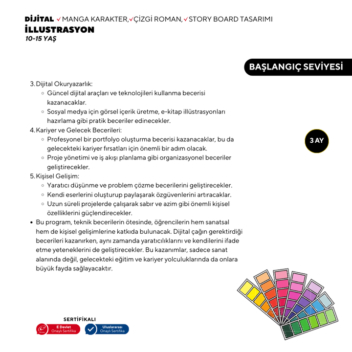Dijital İllustrasyon  (10-15 yaş arası )-Başlangıç Seviyesi