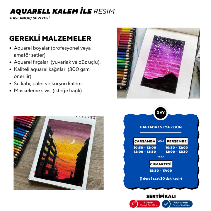 Painting with Aquarell Pen - Face to face