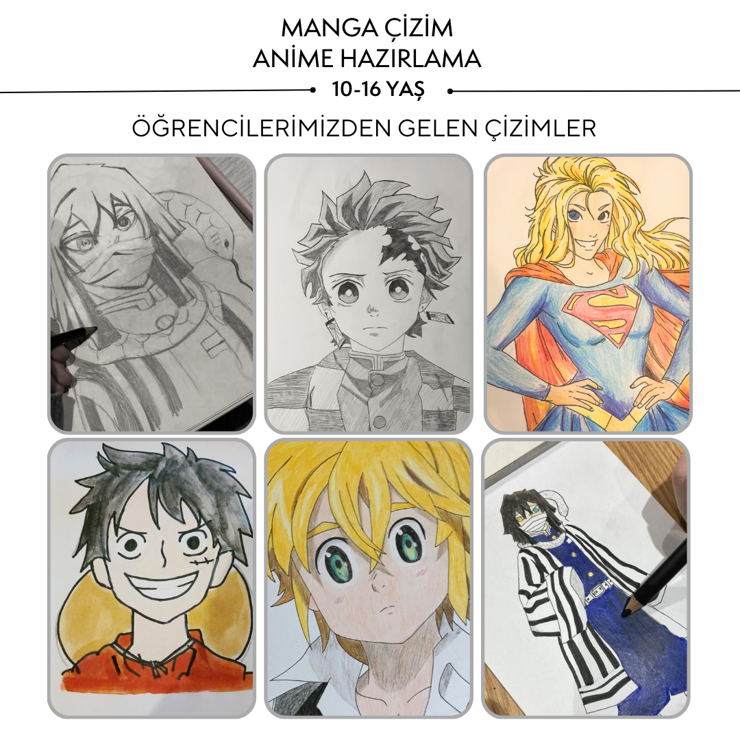 Manga Çizim ve Anime Hazırlama (Orta Seviye)(10-16 Yaş)