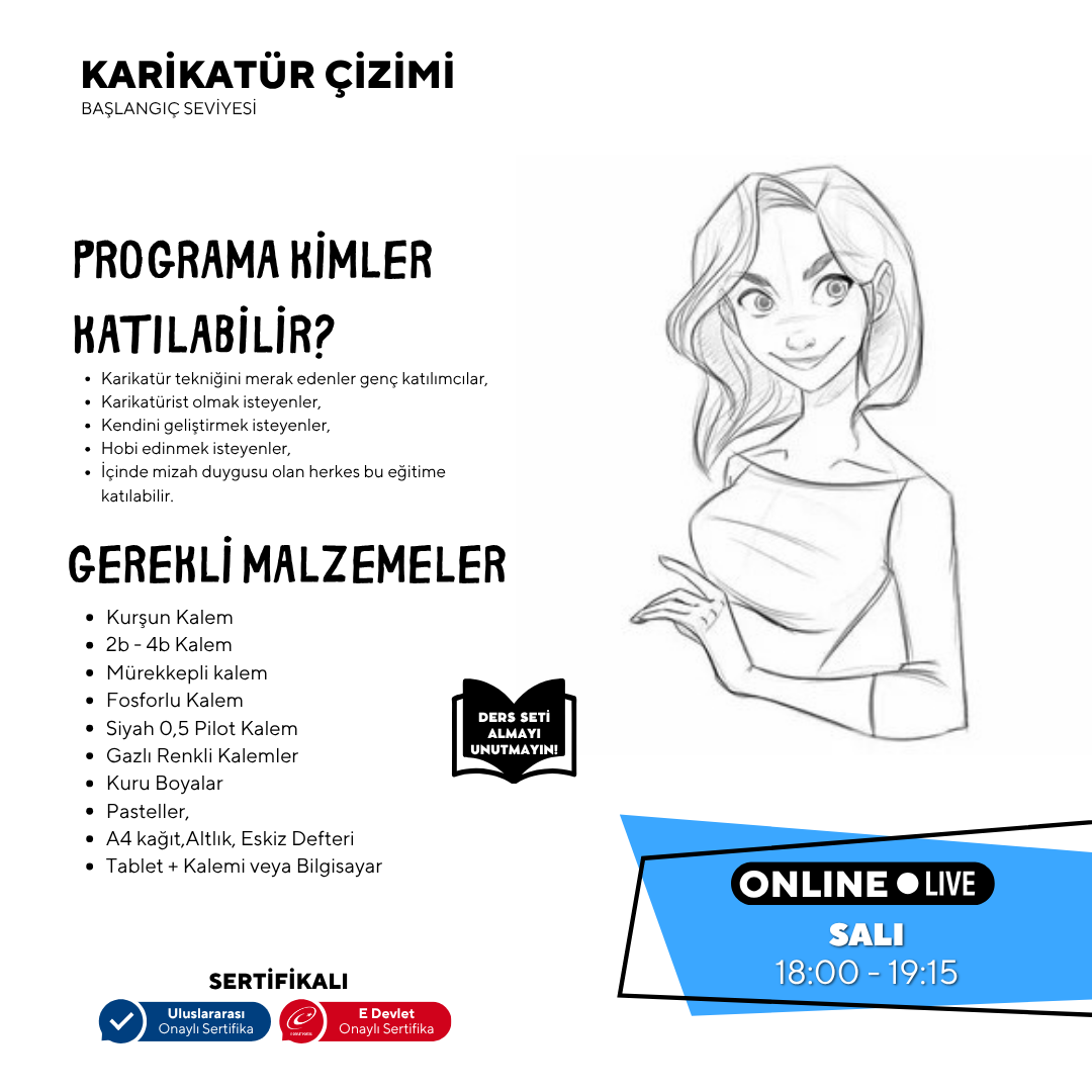 Karikatür Çizimi (9-15 Yaş)
