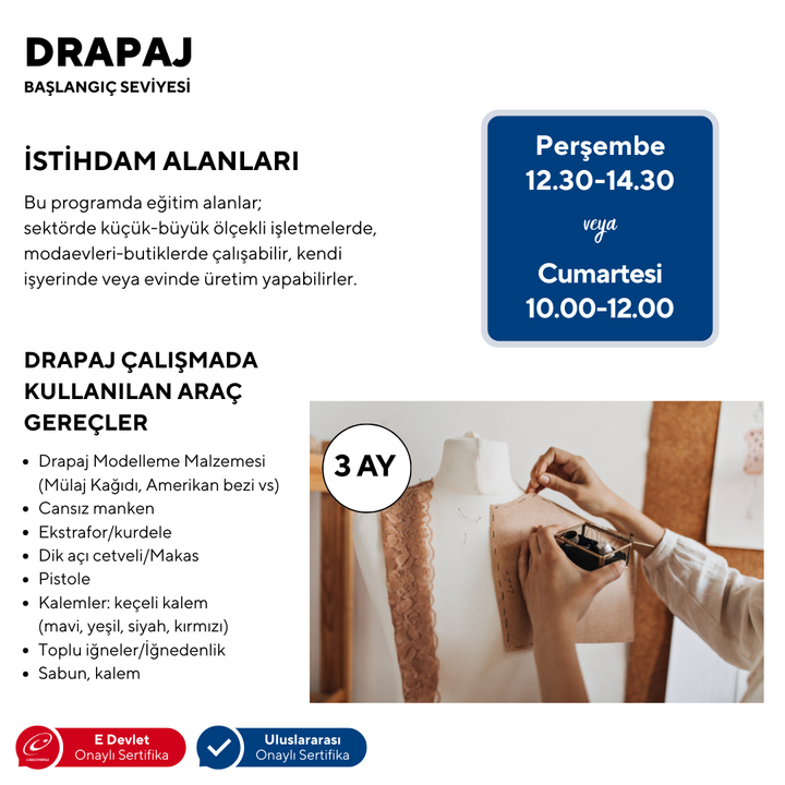 Drappeggio (livello principiante) - faccia a faccia