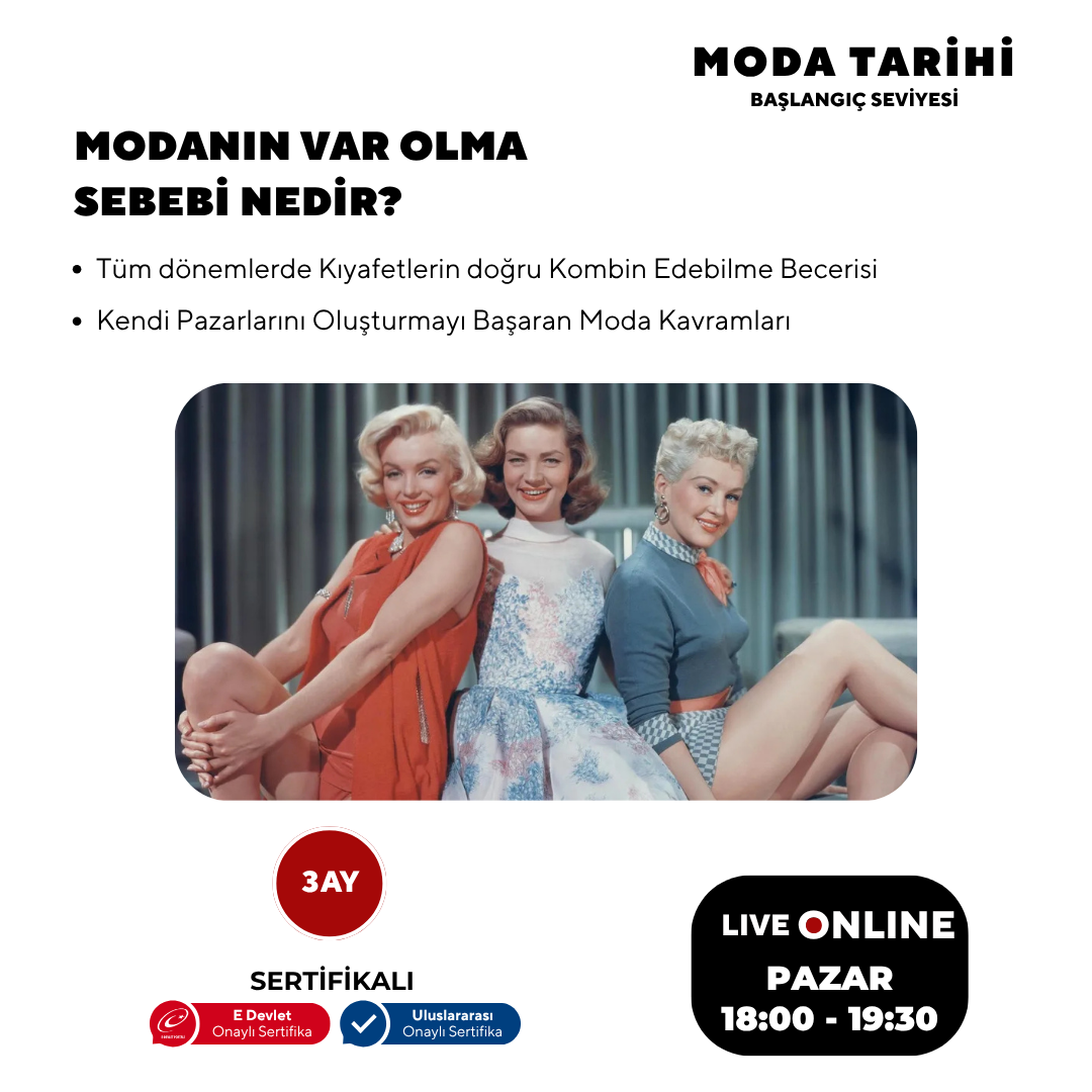 Moda Tarihi + 15 yaş ve yetişkin