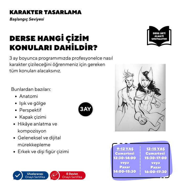 Character Design (Ages 9-15) - Face to Face