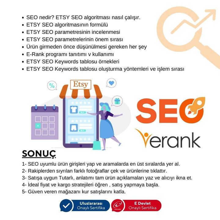 Etsy Seo ve E-Rank Entegrasyonu Eğitimi