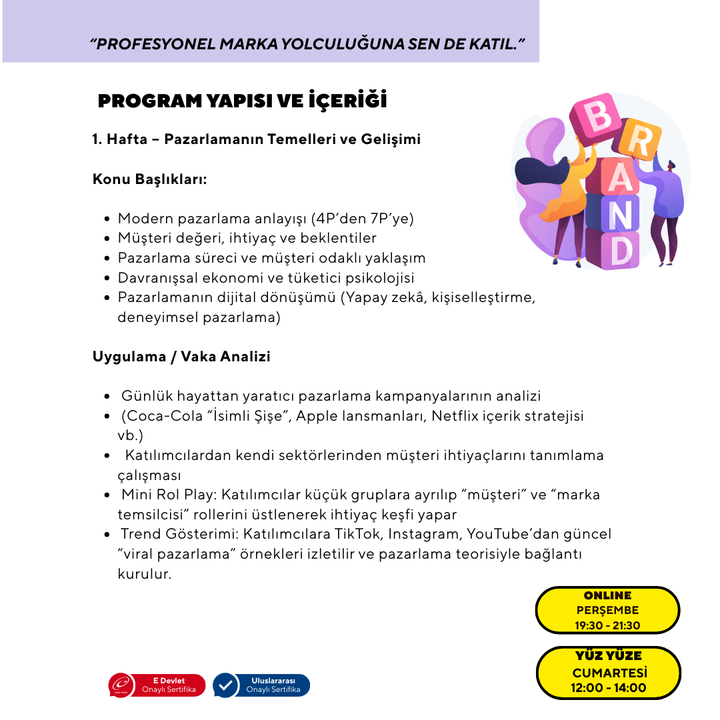 Pazarlama ve Marka Yönetimi