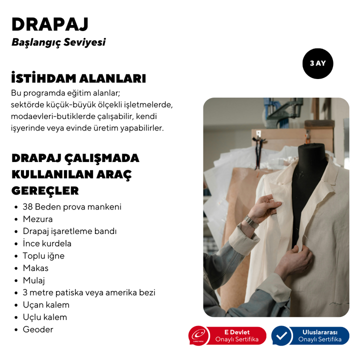 Drapaj  (Başlangıç Seviyesi)- Online