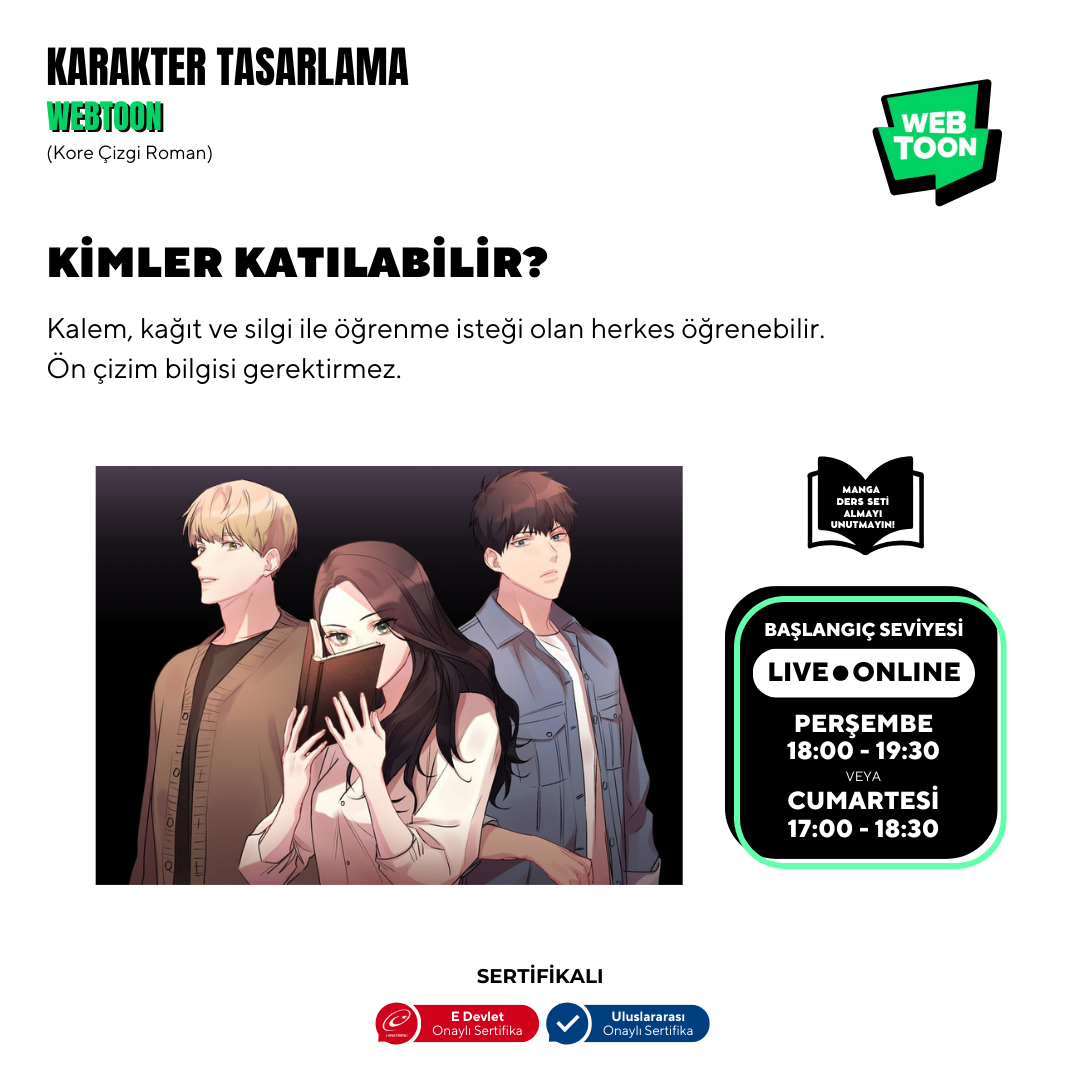 Webtoon and Manhwa (Korean Comics) Preparation (+12 Years Old and Adult)