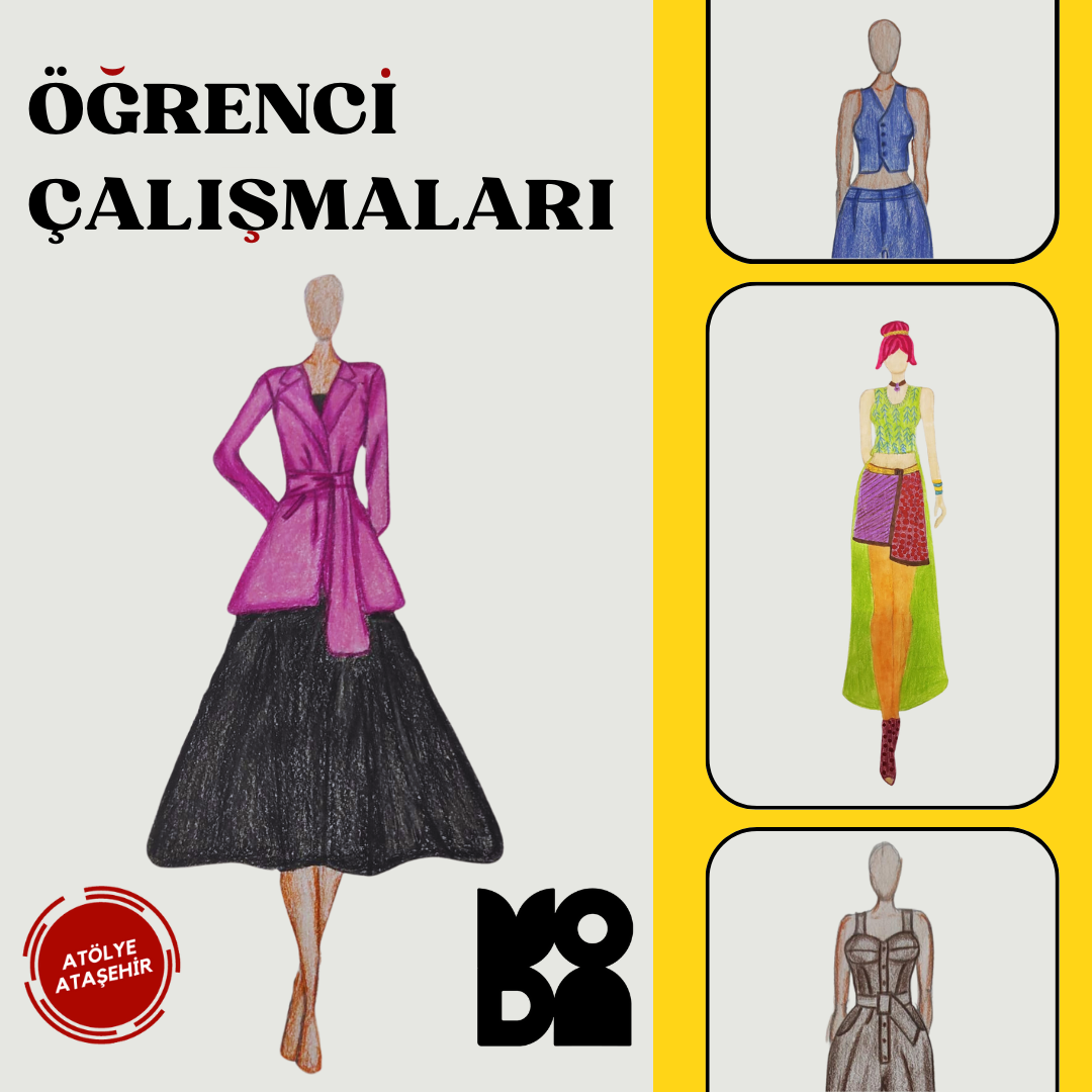 Moda (11-15 Yaş'a Özel)-Kıyafet Tasarım,Aksesuar,Temel Kalıp ( Online)