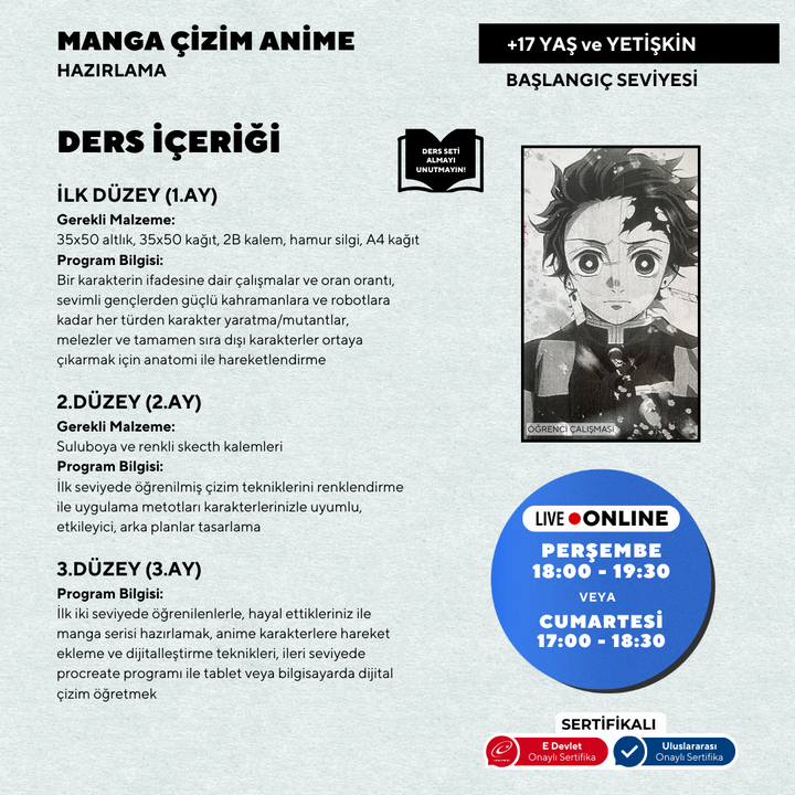 Manga ve Anime (17 Yaş ve Yetişkin)
