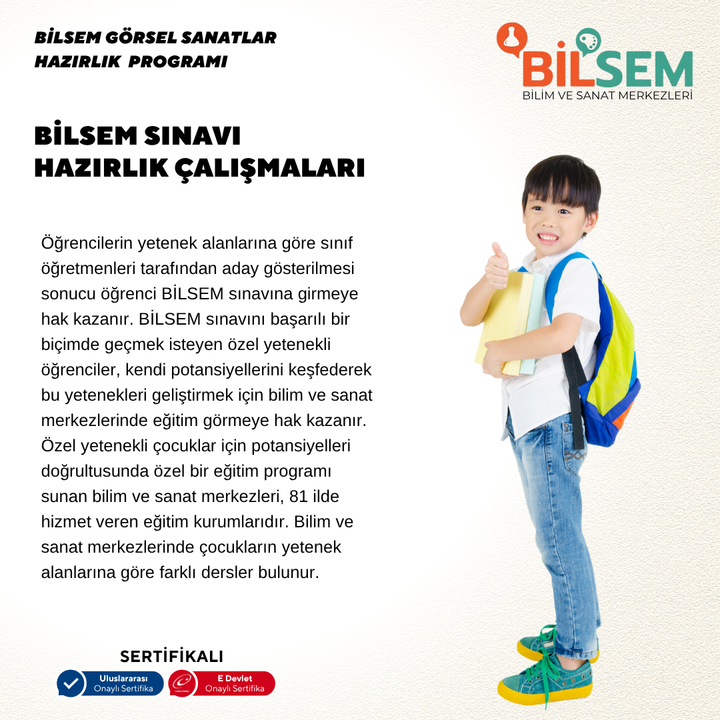 BİLSEM Görsel Sanatlar Hazırlık Programı - Yüz yüze