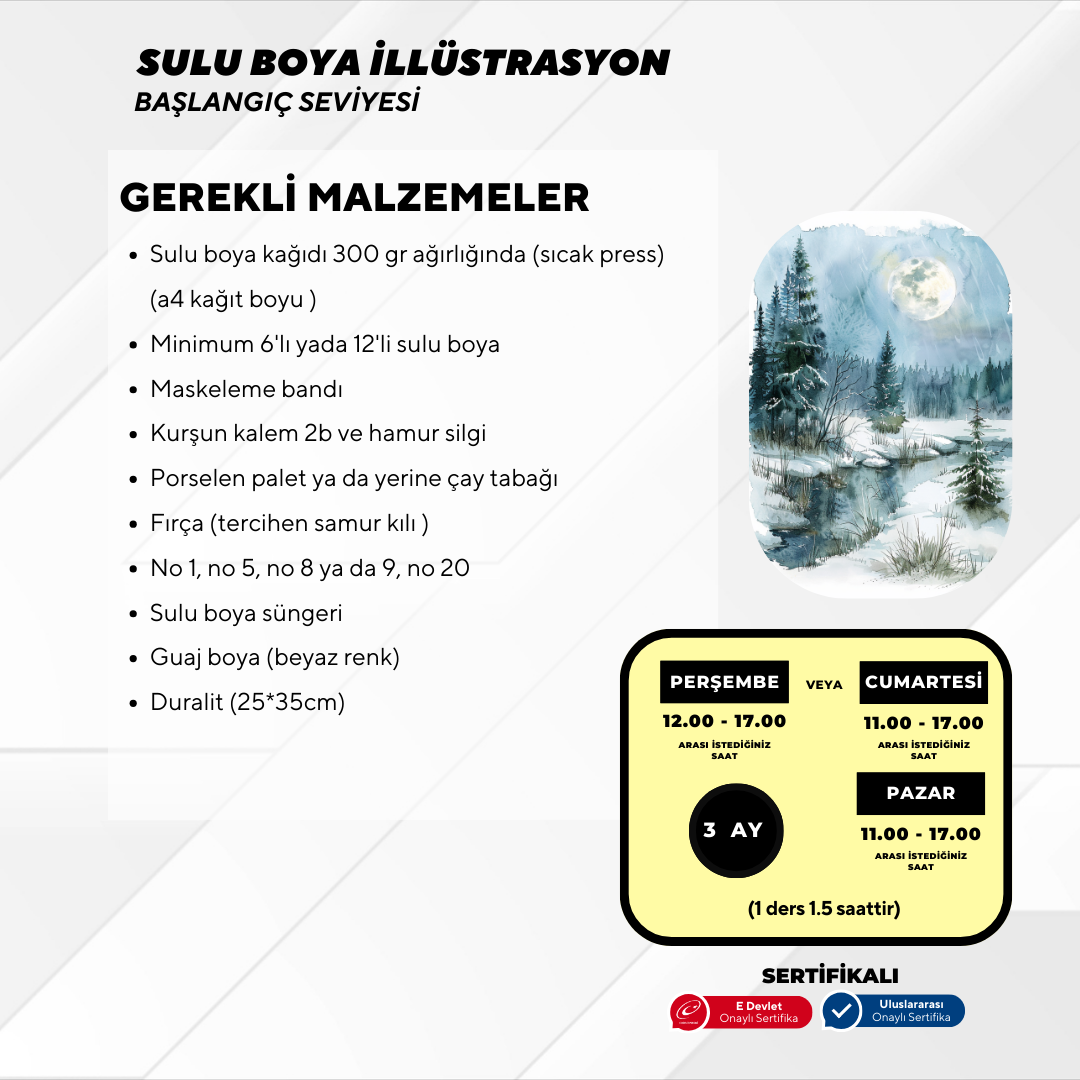 Aquarell-Illustration - Von Angesicht zu Angesicht