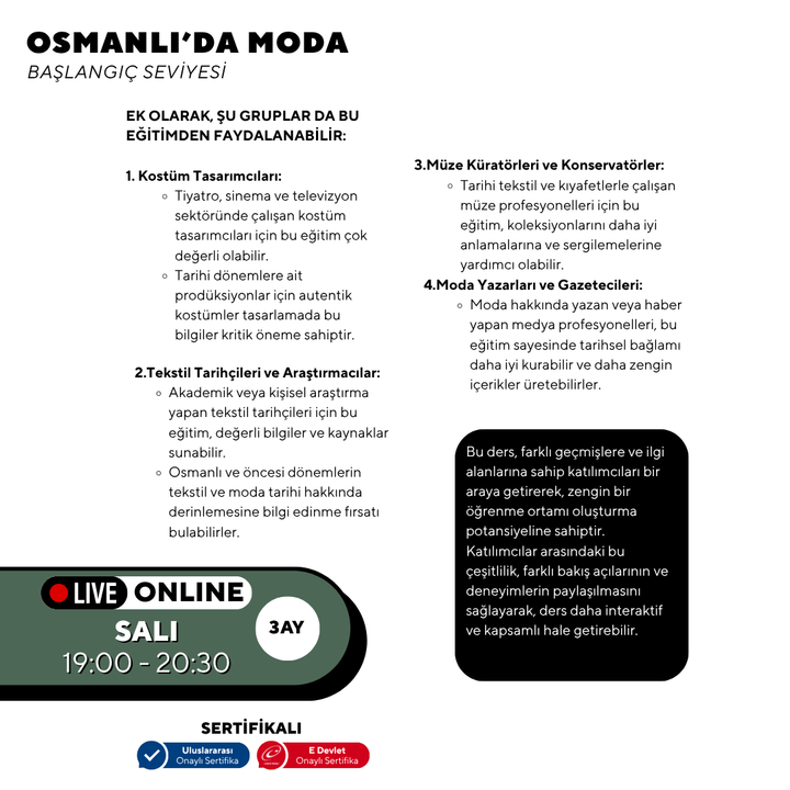 Osmanlı'da Moda- Online