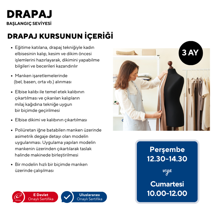 Drappeggio (livello principiante) - faccia a faccia