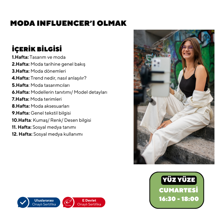 Moda Influencer'ı Olmak ( Yüz yüze)