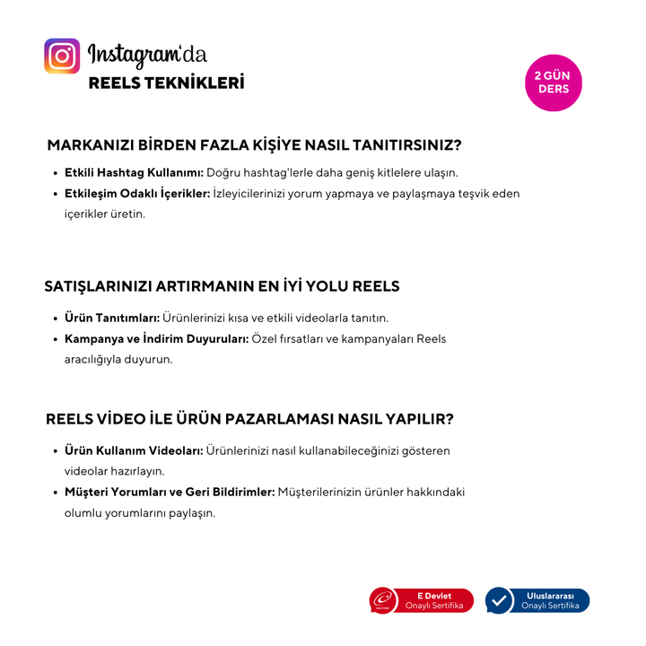 Instagram Reels Teknikleri - Yüz Yüze