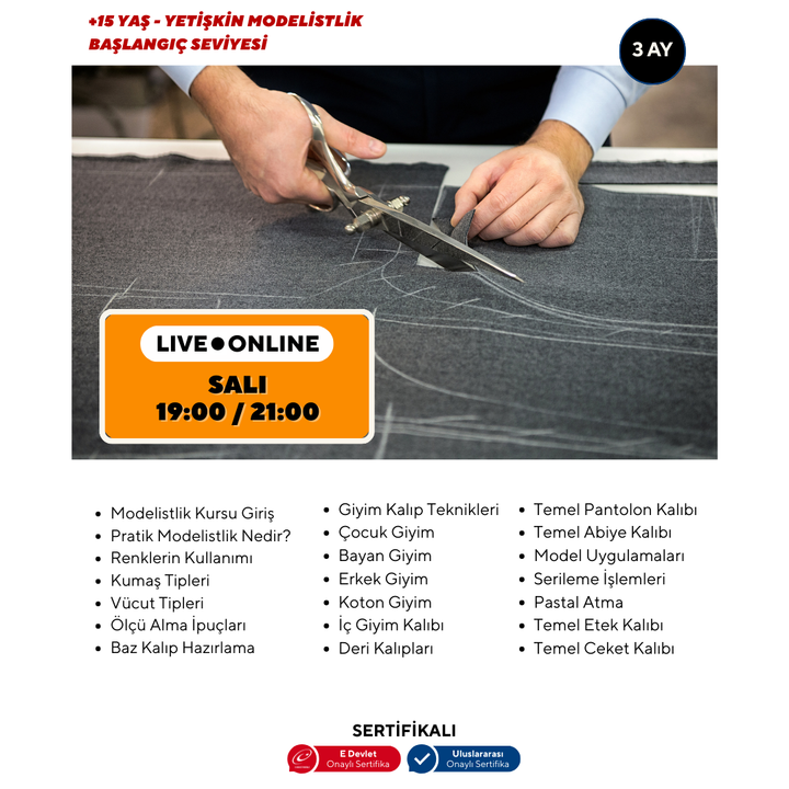 Modellazione (15+ anni e adulti) - Livello principiante