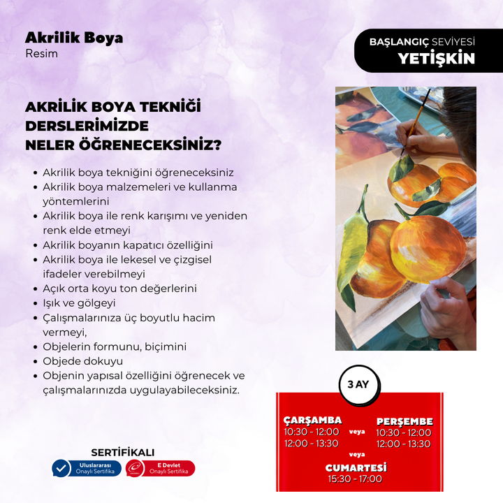 Akrilik Yağlı Boya Resim  - Yüz Yüze