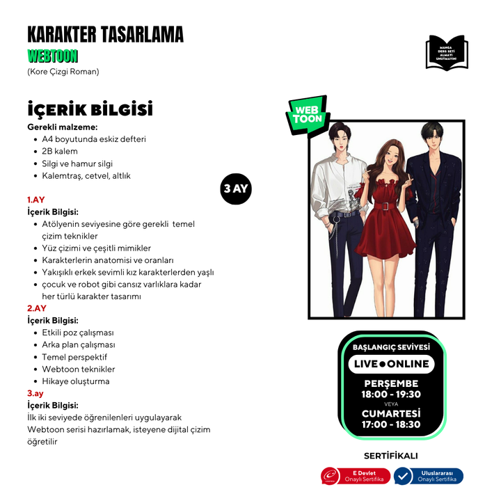 Webtoon and Manhwa (Korean Comics) Preparation (+12 Years Old and Adult)