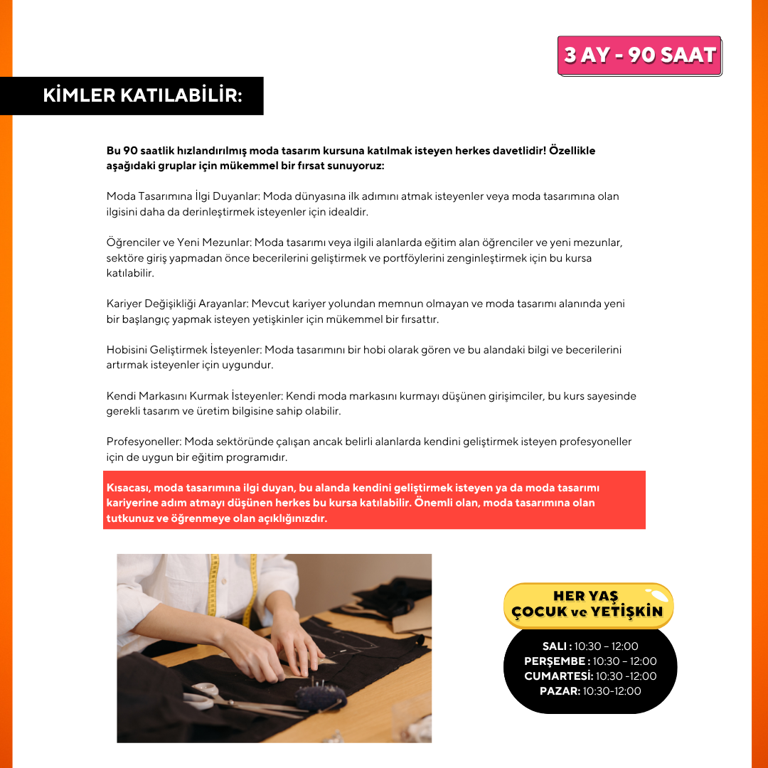 Fashion Bootcamp -(Moda Yaz Kampı )Masterclass