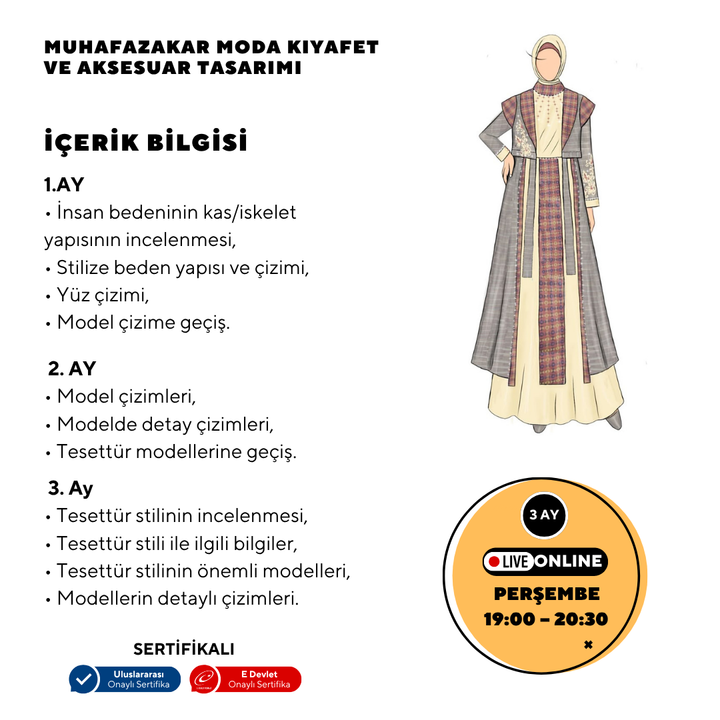 Muhafazakar Moda Kıyafet ve Aksesuar Tasarımı