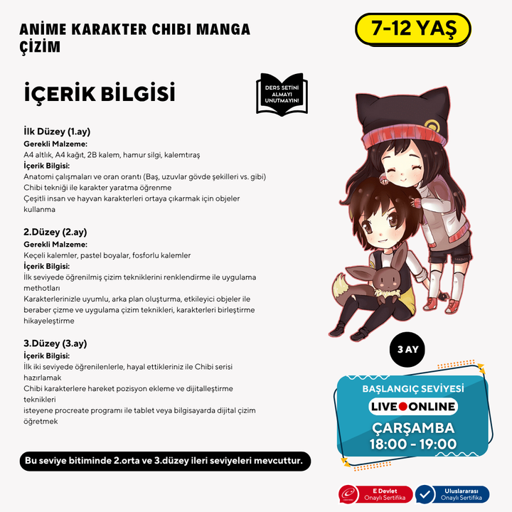 Chibi &amp; Furry Drawing (7-12 Years Old)