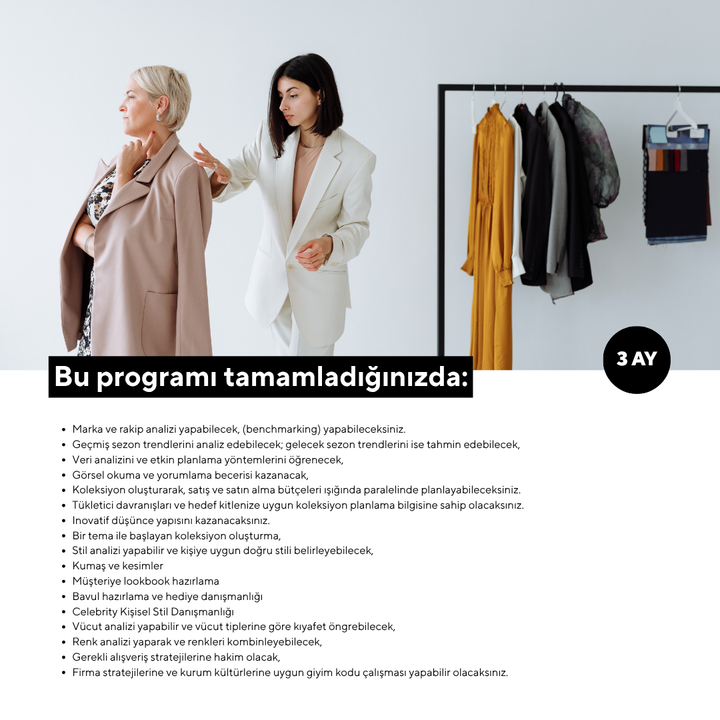 Stil Danışmanlığı ve Koleksiyon Oluşturma  (Masterclass Programı)
