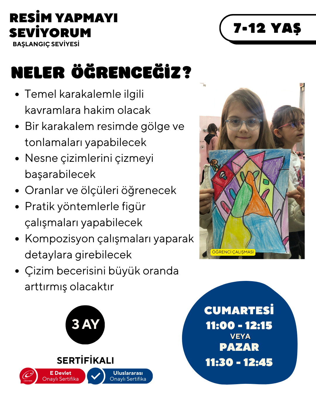 Resim Yapmayı Seviyorum! (7-12 Yaş)