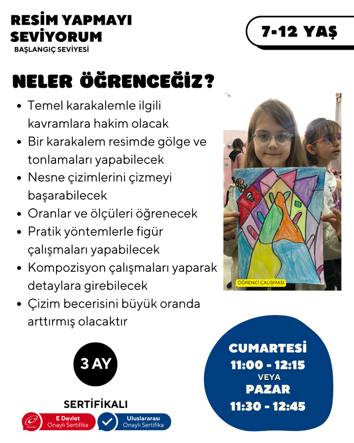 Resim Yapmayı Seviyorum! (7-12 Yaş)