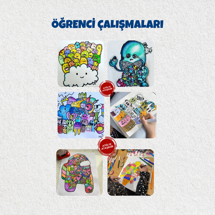 Doodle Sketching Art - Karalama Sanatı  (8-14 Yaş)