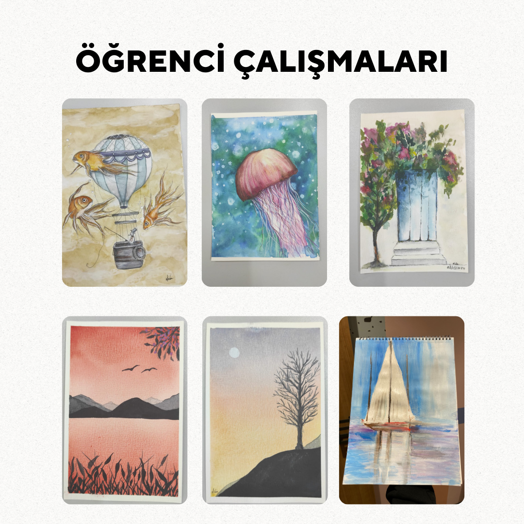 Aquarell-Illustration - Von Angesicht zu Angesicht